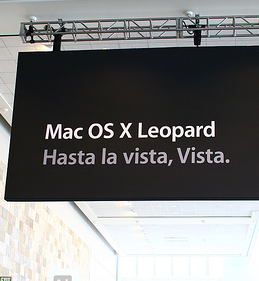Hasta la vista, Vista. Webebanner von Apple. Hasta la vista, Vista. Webebanner von Apple.